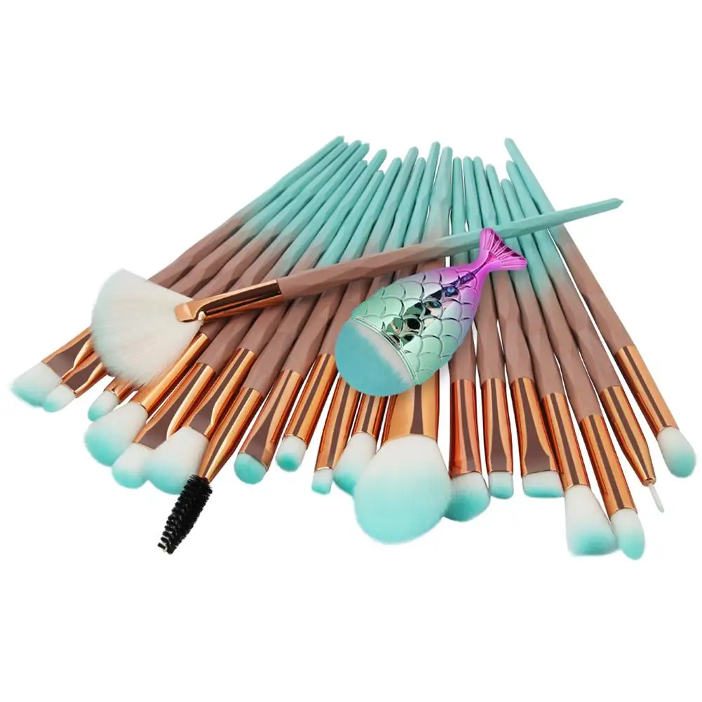 21 PCS Makeup Brush Set Mermaid Makeup Brush Foundation Brush Professional Makeup Brush Set 21 PCS Makeup Brush Set Mermaid Makeup Brush Foundation Brush Professional Makeup Brush Set