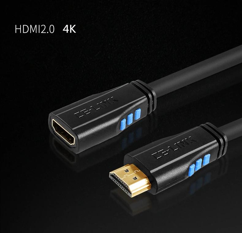 Hi-Fi hi-end hiend HYWL005 4N OFC HDMI 2,0 стандартный штекер для мужчин и женщин 24K позолоченный штекер высокого качества HDMI кабель