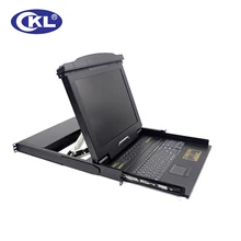 CKL-1708VUP 17″ 8 Port VGA LCD KVM Switch with USB PS/2 1U Rack Mount Switcher for PC Keyboard Mouse Server 1280×1024