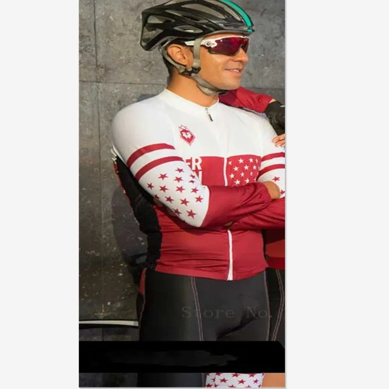 Триатлонный костюм мужской велокостюм высокого качества с длинным рукавом мужской костюм для тела велосипедные колготки roupa ciclismo lover велосипедная униформа - Цвет: 05 men