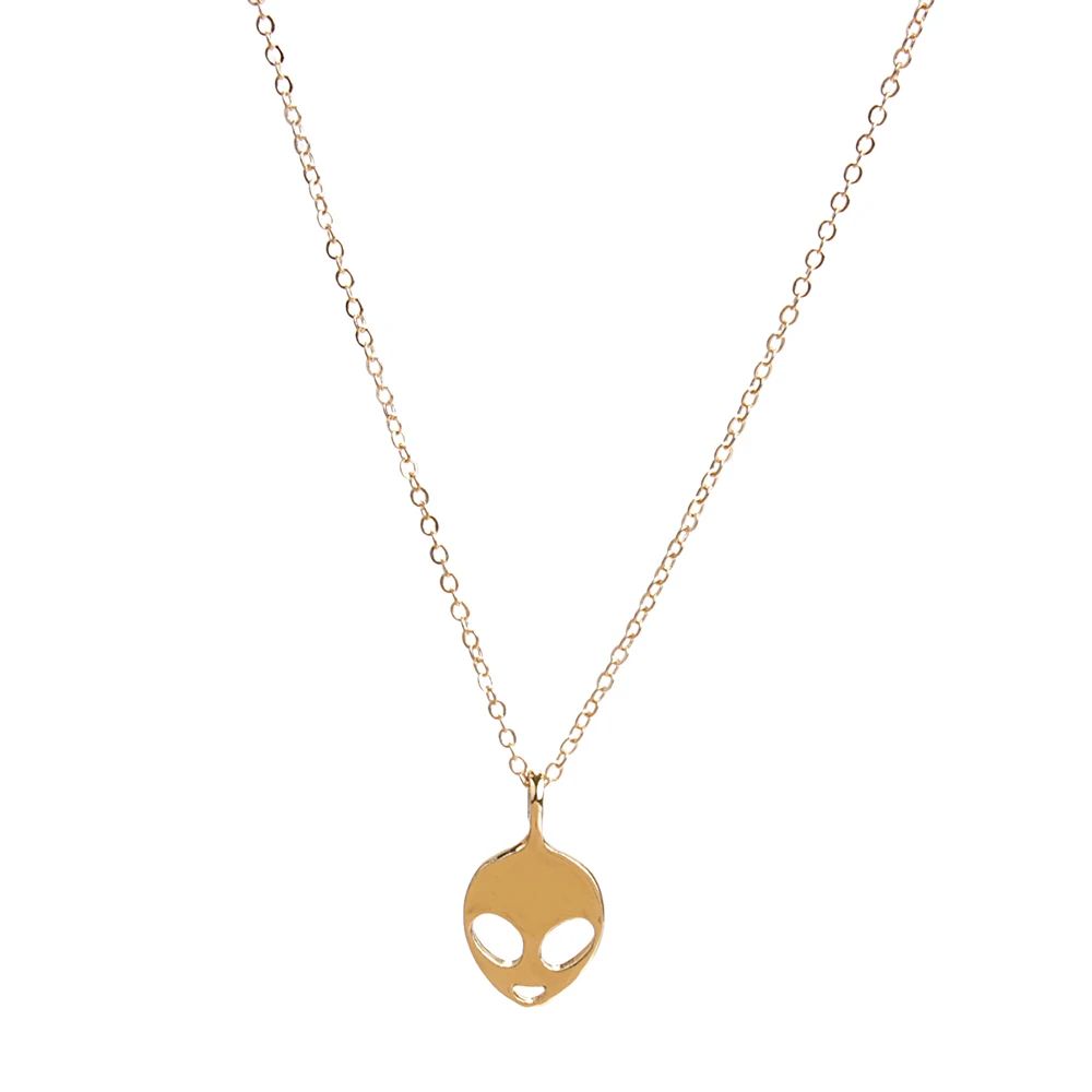 Кулон чужой цепи ожерелье Верьте в себя ключицы ожерелье для женщин - Окраска металла: no card gold
