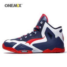 New Man Basketball Shoes For Men Nice Classic Athletic Basketball Boots Trainers Navy Red Sports Shoe