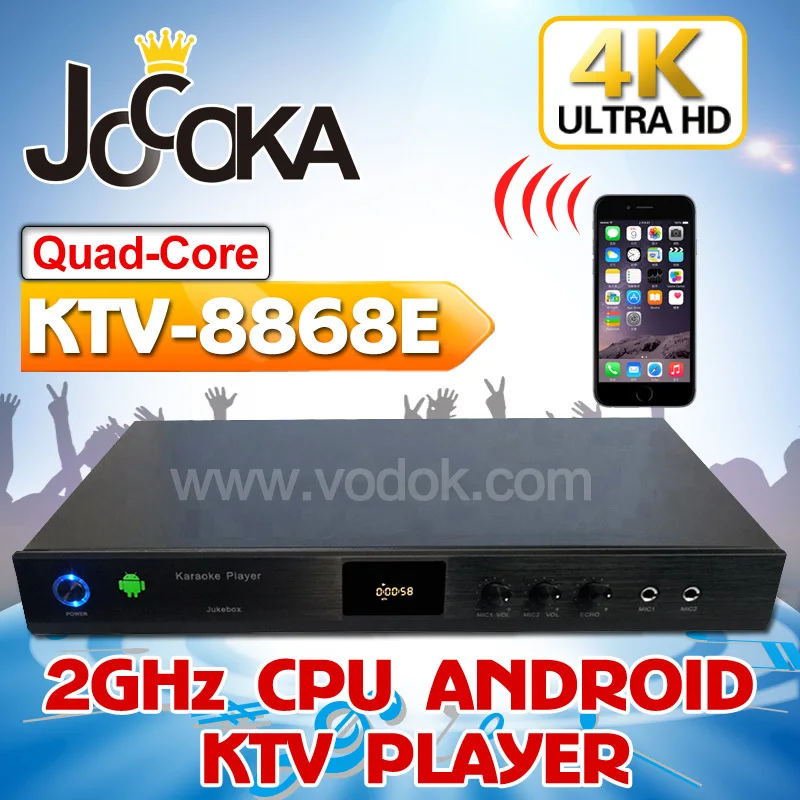 JOCOKA KTV 8868E 4K Android 4 CORE HD karaoke player Vietnamese,karaoke