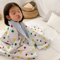 110X150cm 3D dot grain 2 layers cotton face minky dot back soft thermal toddler child blanket baby blanket kids blanket quilt
