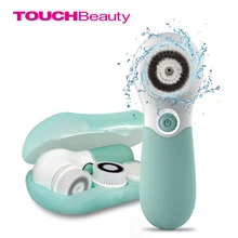 TOUCHBeauty Waterproof Facial Brush Deep Cleansing Set with 3 Different Spin Brush Head two speed face