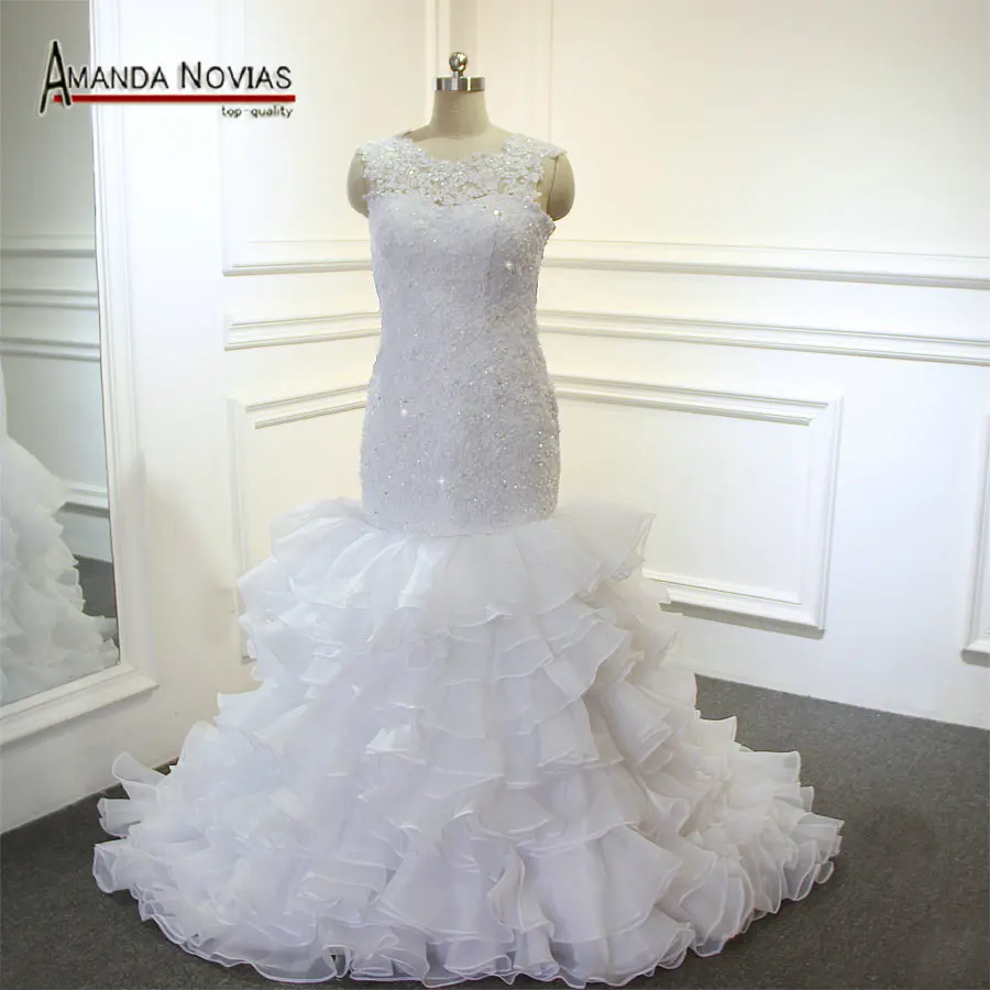 Vestido de noiva 2019 Новое дизайнерское кружевное платье-русалка уникальная юбка