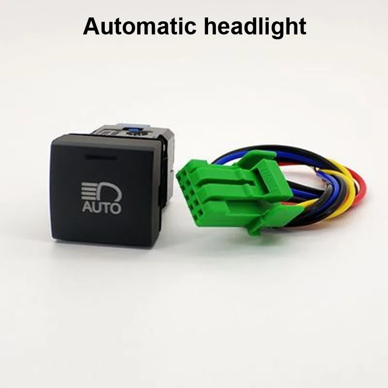 

DRL Battery BSM Automatic Headlight Front Fog Light Rear Fog Light Switch Button Wire For Toyota Avalon