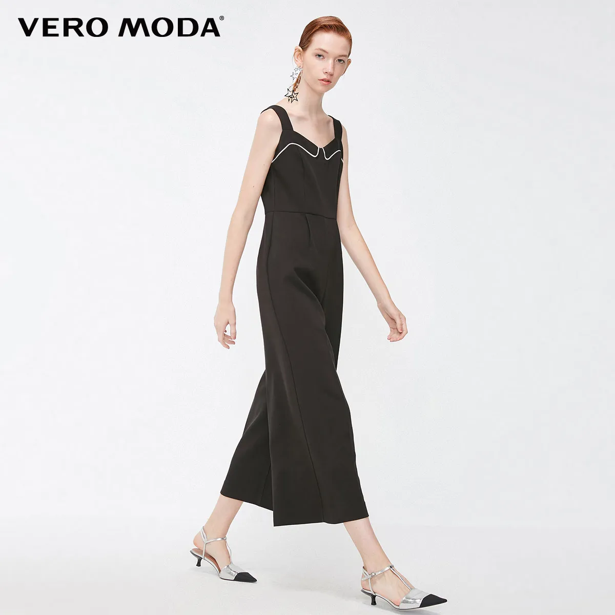 Vero Moda женский комбинезон с регулируемыми бретельками и широкими штанинами | 318444501