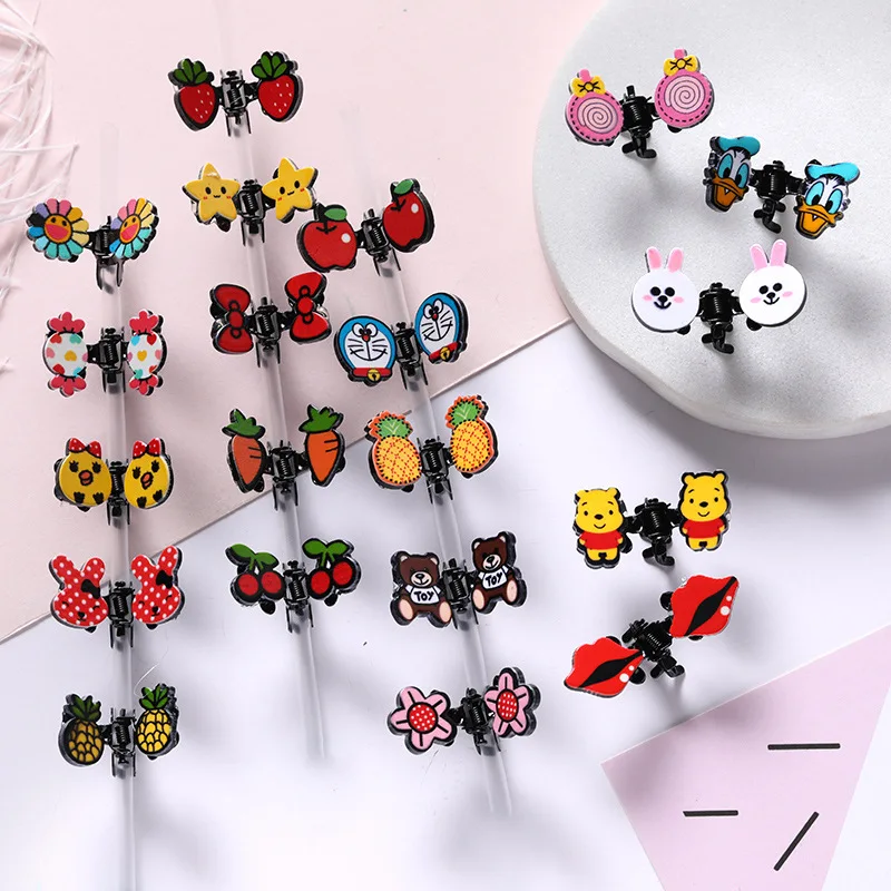 5 шт./компл. Детские аксессуары для волос девочек мини заколка милая Бабочка