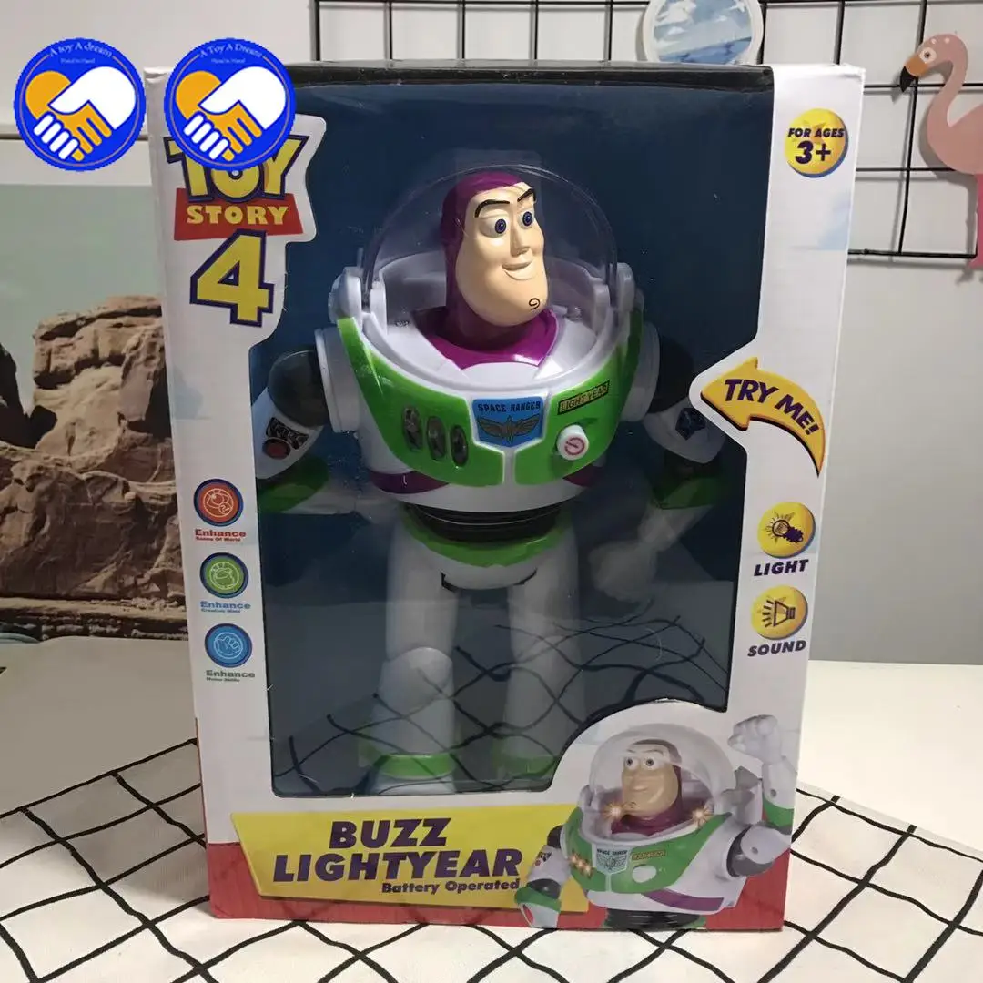 

Toy Story 4 Buzz Lightyears Sounding Dolls PVC Action Figure Doll Toys Commemorative Doll Model Hand Birthday Gift for Children