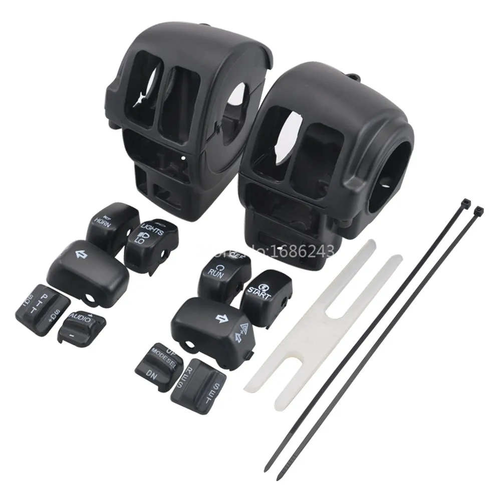 L & R Крышка корпуса переключателя + крышки подходит для harley 1996 13 Electra Glide FLHTCU / FLHTCUI