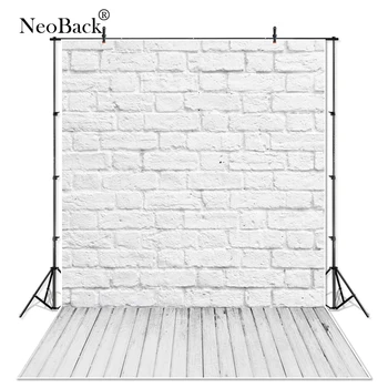 

NeoBack Viny Brick Wall Wood Floor Mix Pattern Photography Backdrop Children Backdrops Studio Portrait Photo backgrounds