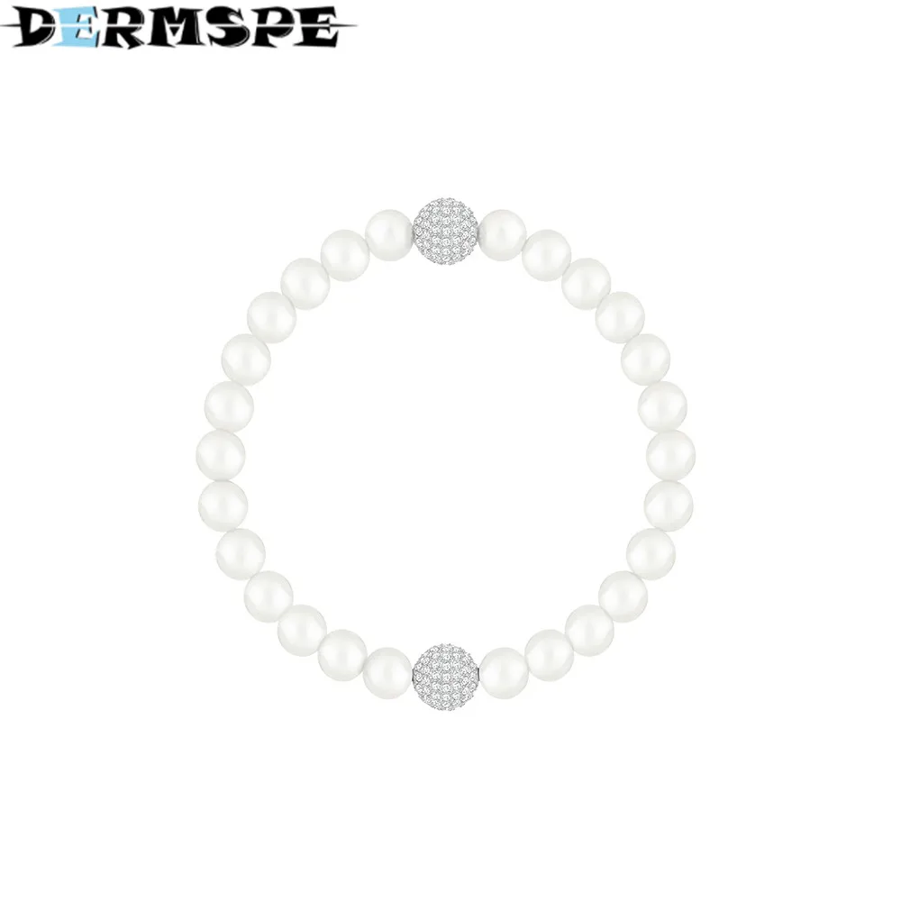 

DERMSPE REMIX COLLECTION White Pearlescent Invisible Magnetic Buckle Bracelet Women's Jewelry Boy Send Girl Valentine's Day Gift