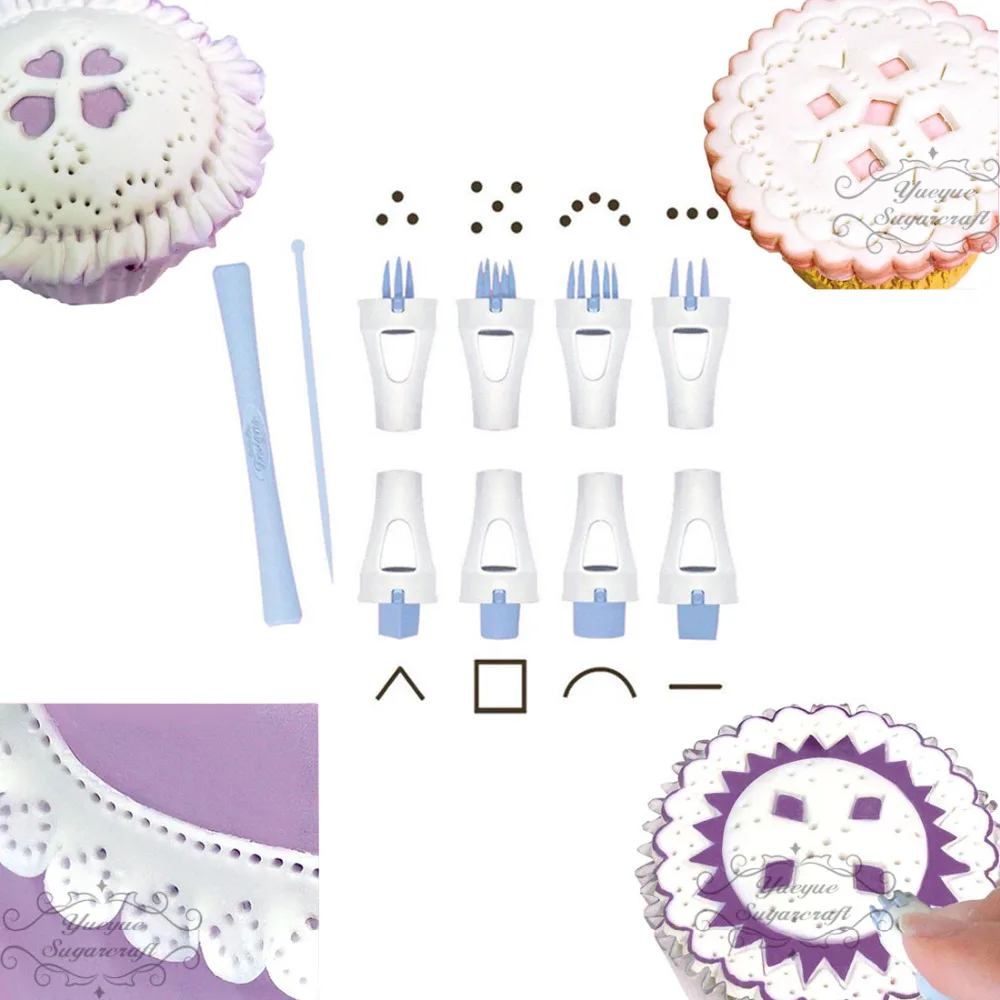 

Yueyue Sugarcraft Press Cake decorating tools Pattern Creator Tool Set