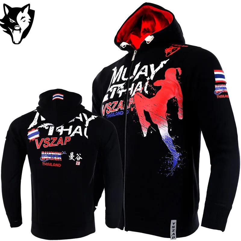 VSZAP MMA Rock худи зимняя куртка толстовка с длинным рукавом капюшоном кикбоксинг