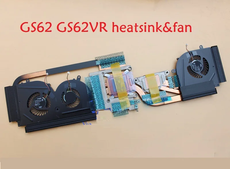 Ноутбук радиатора и вентилятор для MSI GS62 GS62VR MS 16K1 BS5005HS U2L U2F GE72MVR GTX1070 179C PAAD06015SL N317