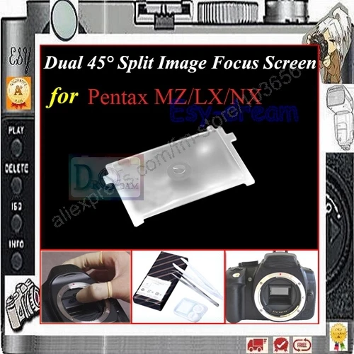 Dual45degreeSplitImageFocusFocusingScreenForPentaxMZLXNXMX