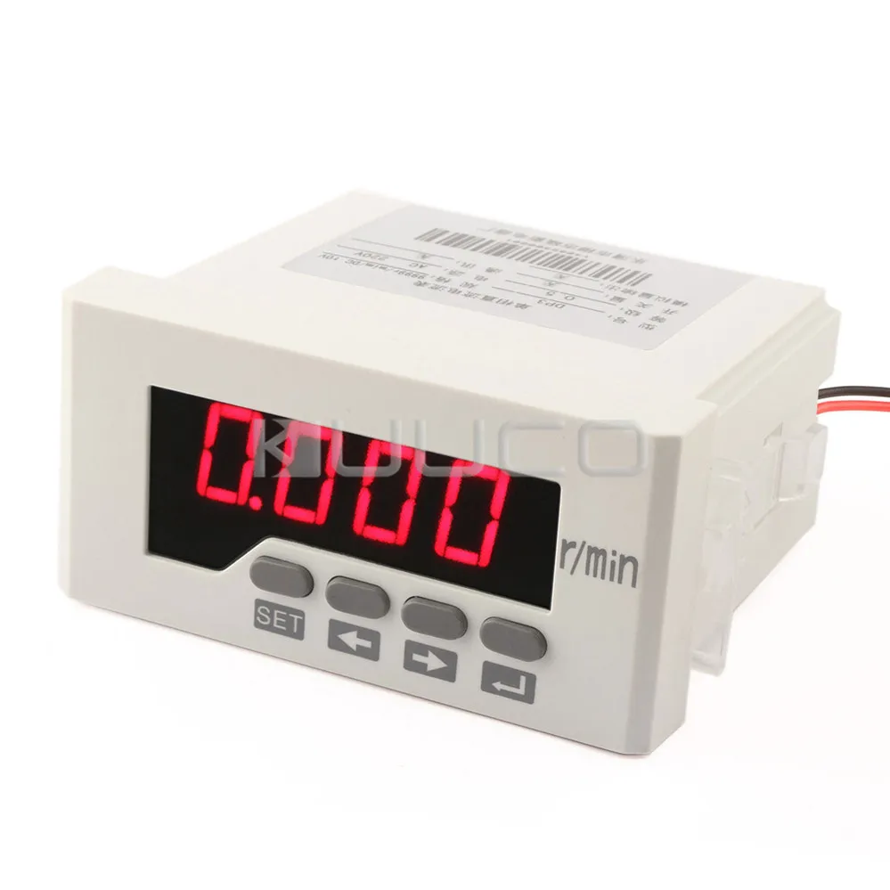 9999 rpm /DC 010V Red LED Display Digital Tachometer AC / DC110220V