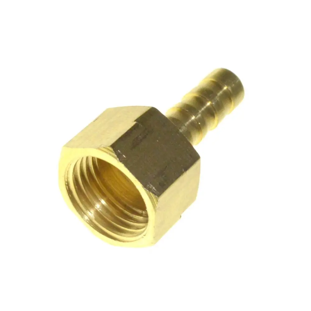 

6mm 8mm 10mm 12mm Female 1/4" Brass Barbed Fitting Coupler Connector