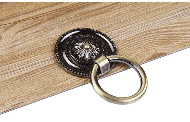 Manopola Vintage A Goccia Per Cassetti - Bronzo Antico, Foro Singolo, Con Viti - Foto 10