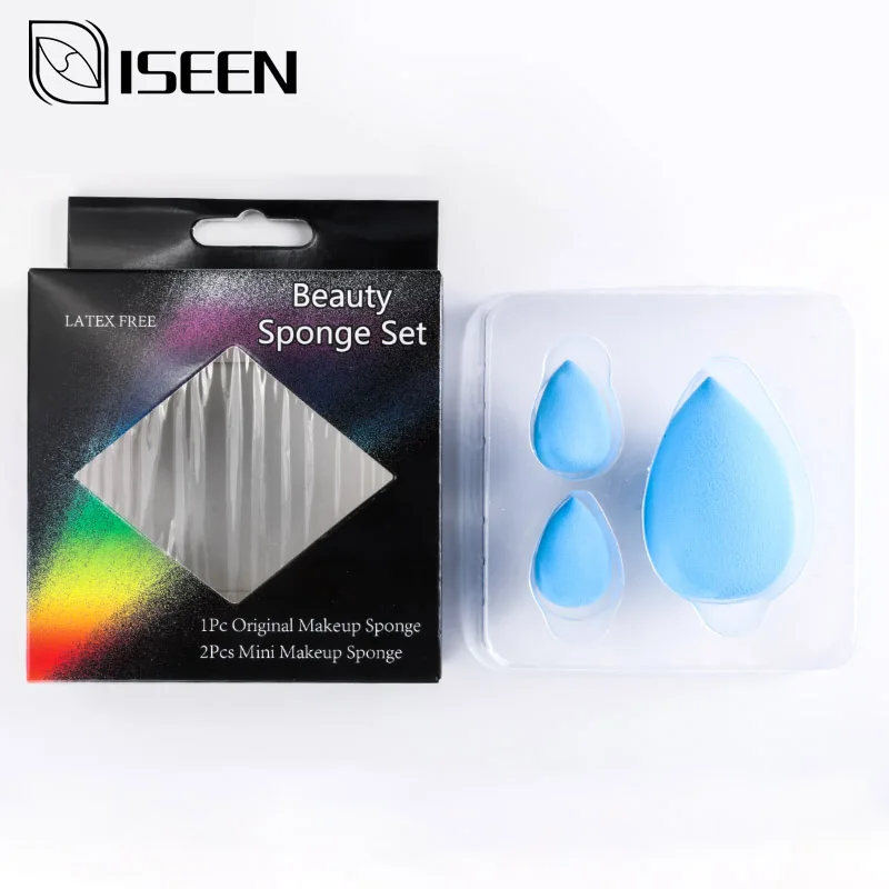 3 шт. набор порошковых слоек косметический мягкий макияж основа губка сухая влажная пудра для макияжа затяжки косметический блендер инструмент