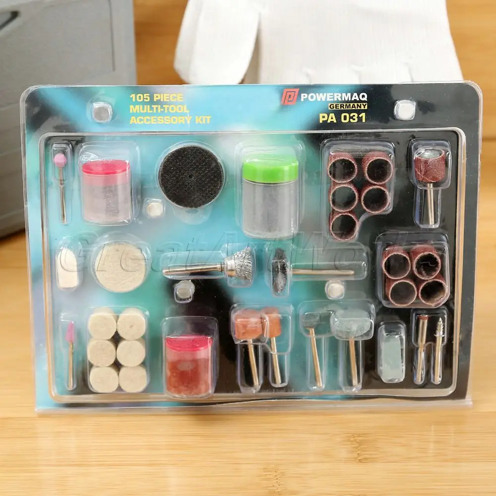 dophee High Quality 105 Piece Bit Set Suit Mini Drill Rotary Polishing Grinder & Fit Drill Dremel DIY Tools Polishing Tool