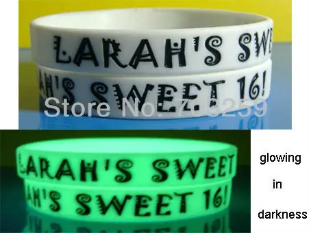 

500pcs egen promotions armbands glowing in dark rubber silicone bracelet EG-WBG010 promotional fluorescent wristbands for events