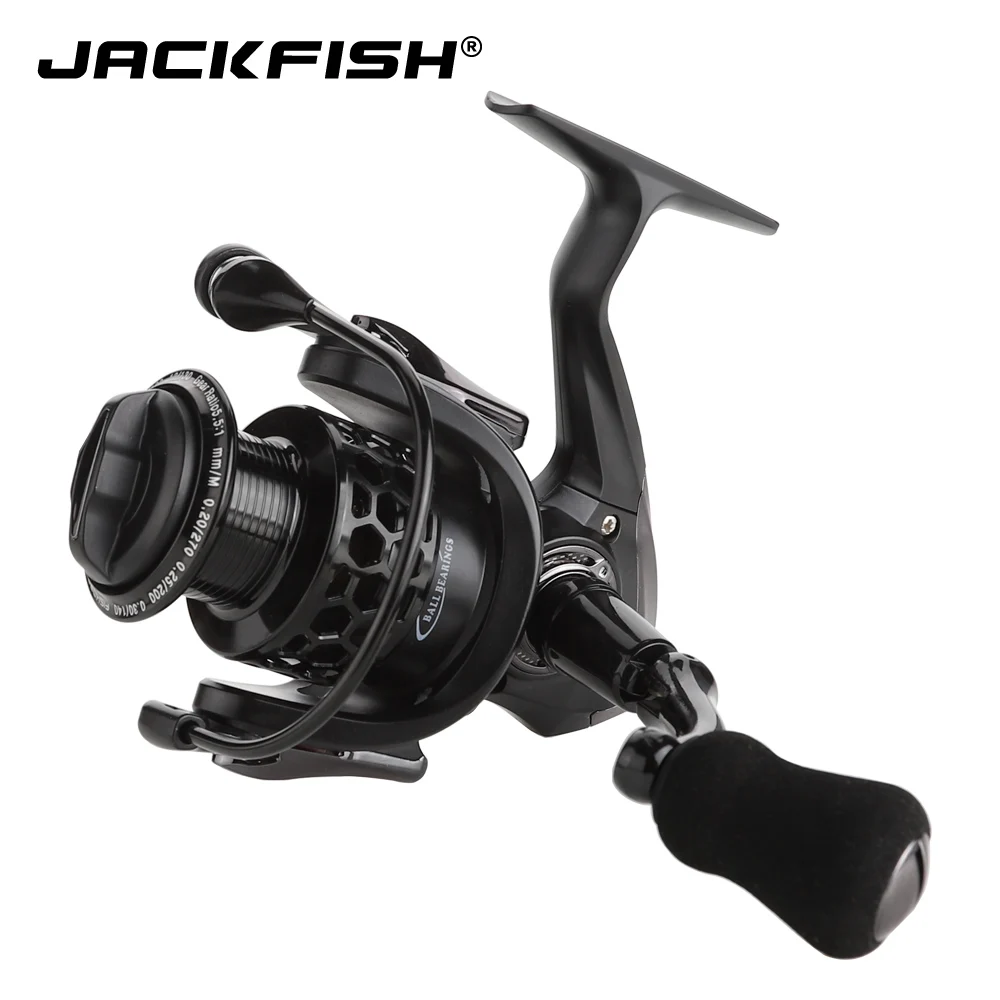 JACKFISH الغزل الصيد بكرة 12 + 1BB الصيد عجلة ل المياه المالحة المعادن بكرة الصيد بكرات carpa molinete دي pesca
