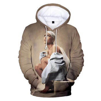 

2019 Hot Fashion Ariana Grande 3D Hoodies Spring Warm Women/Men O-Neck Funny Ariana Grande Women Sweatshirt