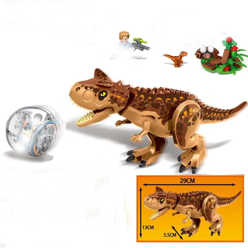 Jurassic Dinosaur world Figures Tyrannosaurs Rex Building Blocks Compatible With Legoings Dinosaur Toys