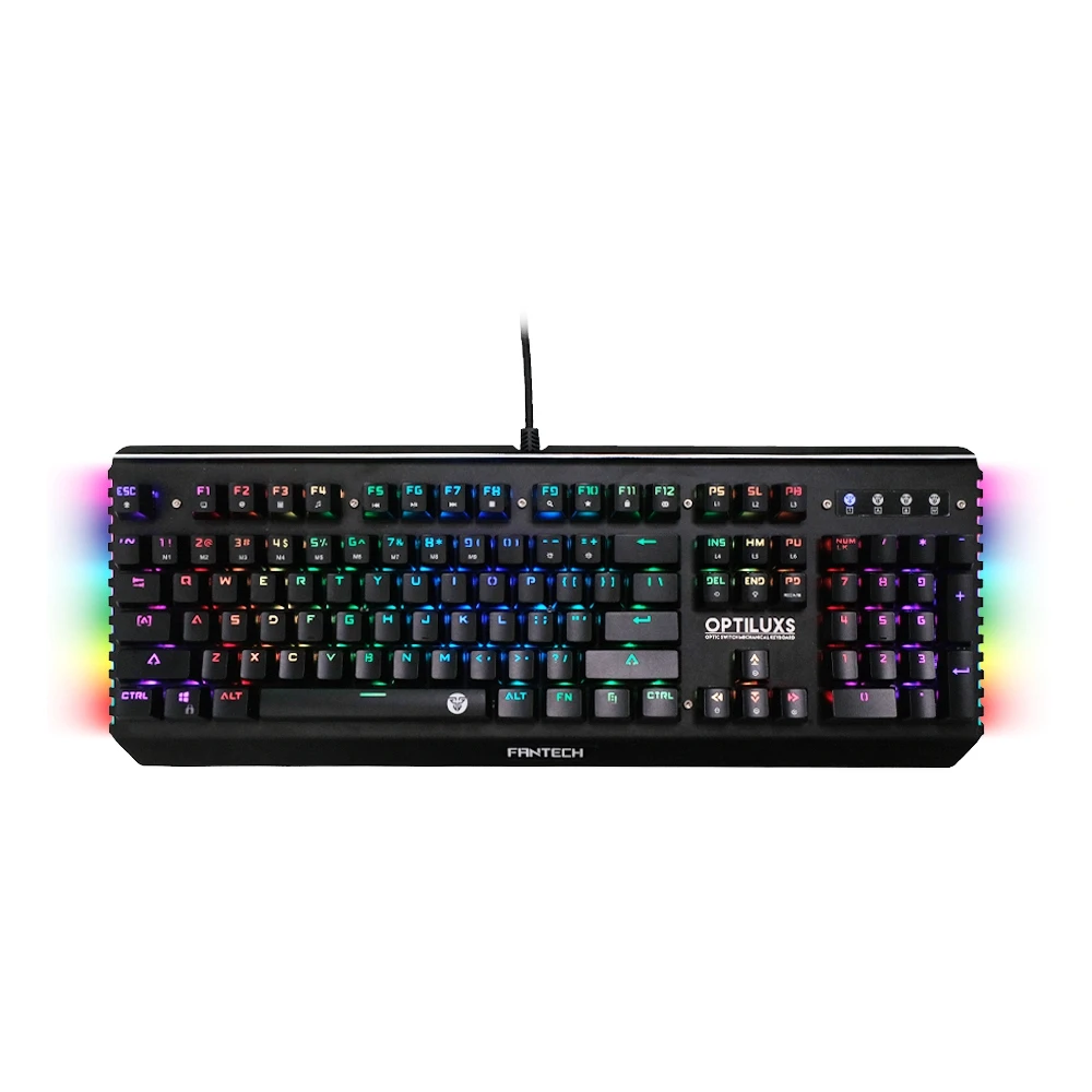 OPQ-fantech Mk884 Профессиональный Usb Проводная клавиатура RGB игровой Водонепроницаемость клавиатура