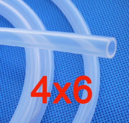 

4 x6mm Transparent FDA Silicone Rubber Tube Hose Pipe
