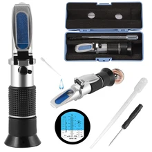 Портативный антифриз рефрактометр мочевина концентрация для гликоля двигателя охлаждающей жидкости кислотная батарея тестер автомобиля жидкости состояние AD028