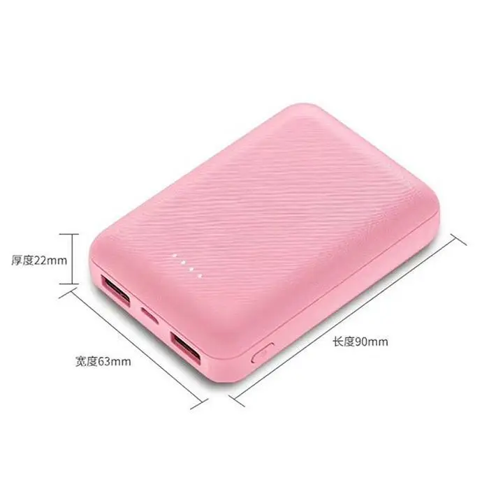 Mini Power Bank 20000mAh Powerbank Portable Mobile Charger External Battery Ultra Thin 2USB For Xiaomi iPhone samsung Poverbank