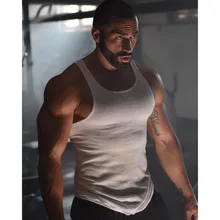 Новые летние Для Мужчин's тренажерные залы Спорт на открытом воздухе запуск Training дышащая быстросохнущая рукавов шить жилет, распродажа