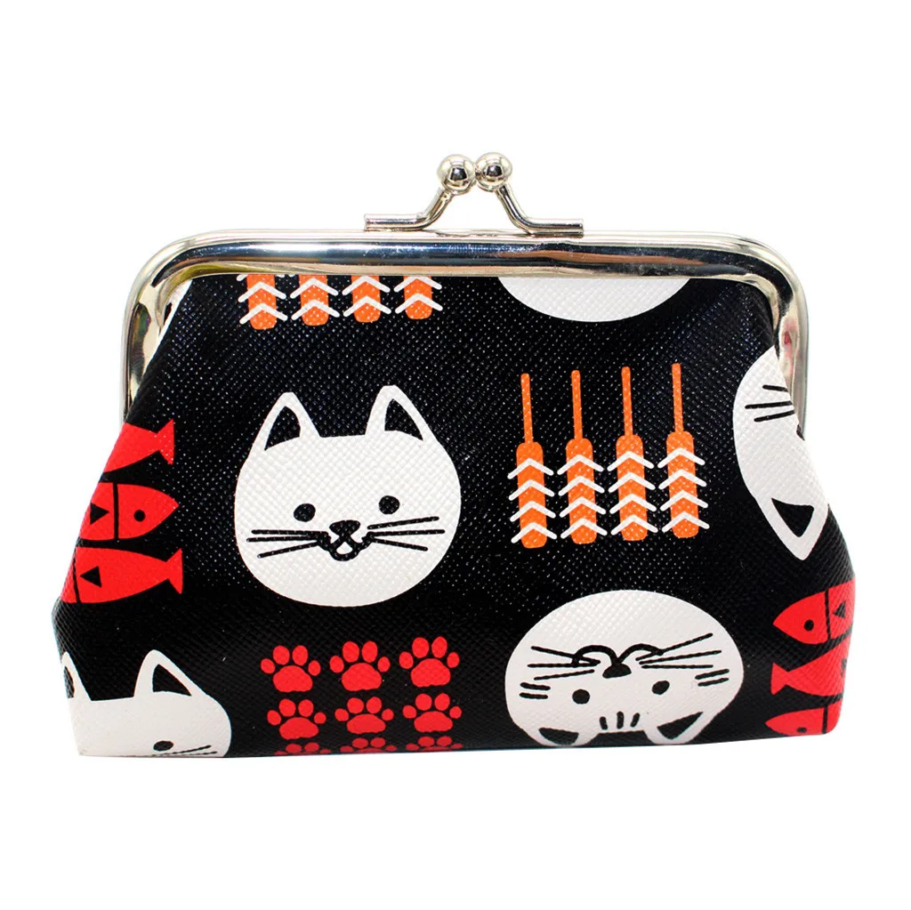 

Women Girl Printing Bohemia Style Leather Wallet Coin Purse Card Holders Handbag Retro Vintage Cat Coin Purses Girl Canvas #YL1