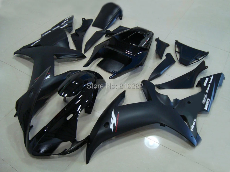 

Custom Motorcycle Fairing kit for YZFR1 02 03 YZF R1 2002 2003 yzfr1 YZF1000 Matte&gloss black ABS Fairings set+7gifts YM33