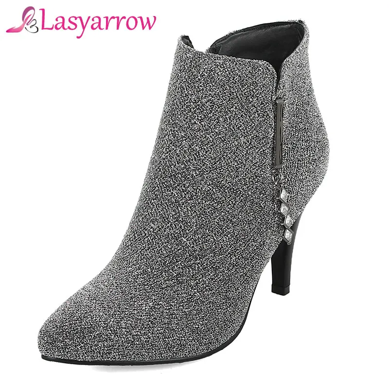 womens bling ankle boots