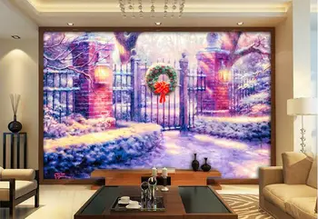 

3d wallpaper custom mural non-woven 3d room wall sticker Winter country park garden painting photo 3d wall murals wallpaper