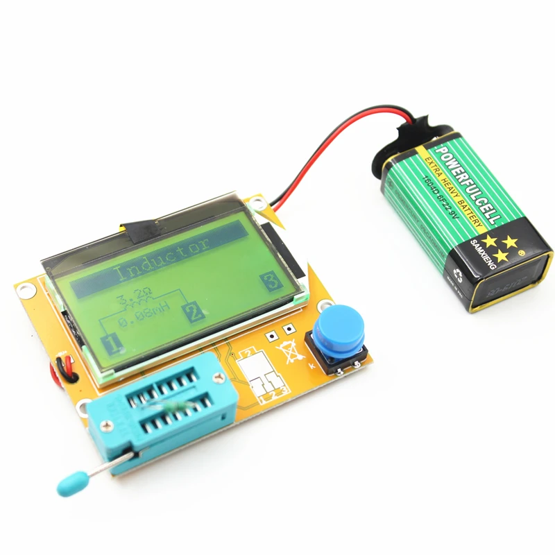 

The LCR - T4 Digital Transistor Tester Mega328 Diode Triode Capacitance ESR Meter LCR Meter Backlight LCD Screen