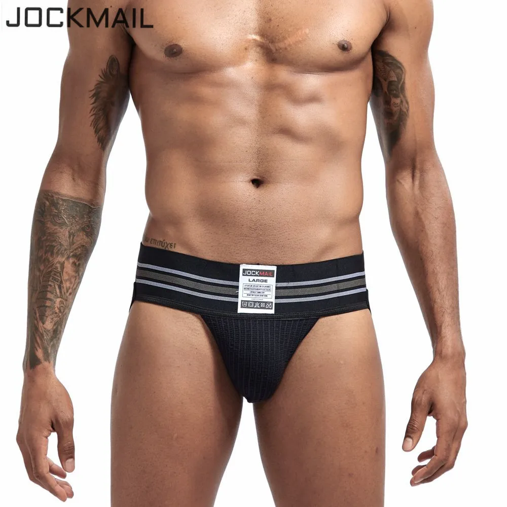 Джоки JOCKMAIL мужские нижнее белье для геев трусы бикини со сверкающими стразами