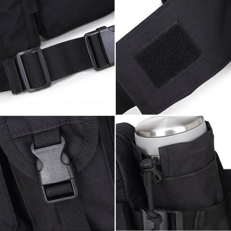 

Men Tactical Molle Waist Bag Hip Packs Travel Camping Hunting Military Waistbag Sports Belt Pouch Pocket WHShopping