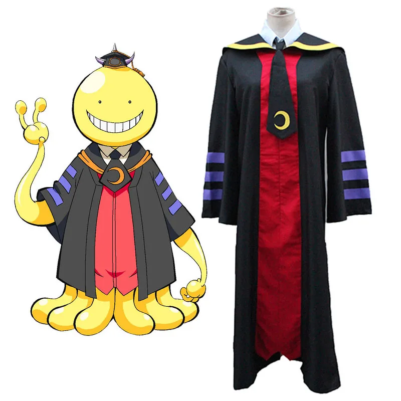 Плащ накидка для классной комнаты в стиле аниме Cospaly Korosensei длинный халат плащ