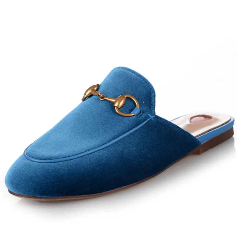 

2019 new arrival velvet summer Brand slipper shoes women high quality party wedding prom shoes fashion casual mules shoes woman
