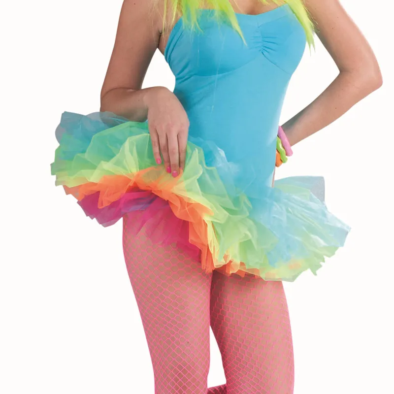 

Women Sexy Solid Color Tutu Skirts Lady's Adult Petticoat Mini Skirts Princess Party Pleated Tulle Ballet Pettiskirts