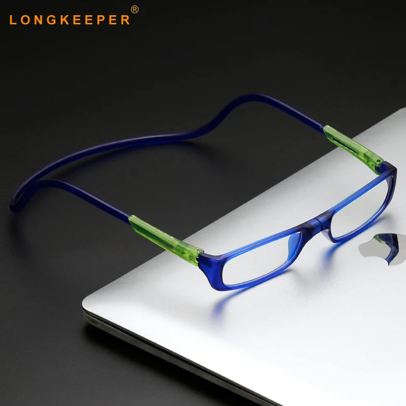 

2019 Reading Glasses Men Women Multi Color Folding Magnet Reading Sunglasses Halter Neck Magnetic Unisex Glasses brillen gafas