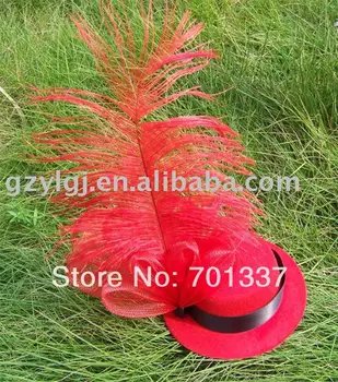 

wholesale FASCINATOR ,dances,races,weddings,Party HAT costume Red flower hair Hat H22