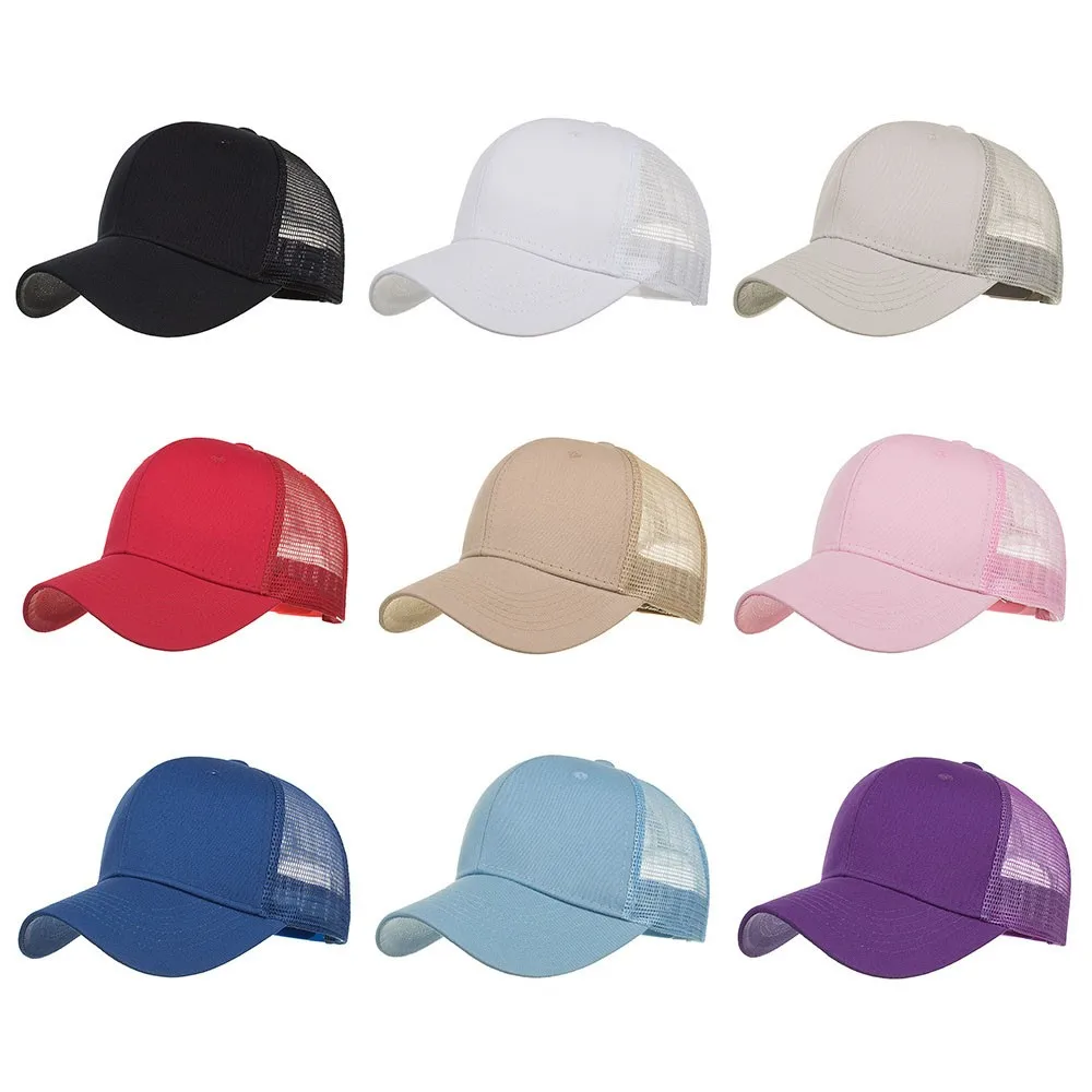 

Unisex Solid Color Light Plate Net Cap Baseball Cap Men and Women Adjustable Casual Baseball Cap Sun Hat czapka z daszkiem
