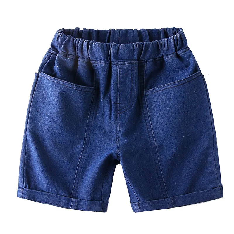 2018 summer cotton Children Denim shorts boys girl kids Harem Five sub