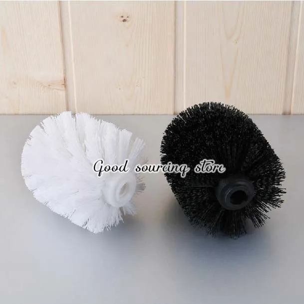 

2 pieces / lot white / black toilet brush head 8.5*7.5cm, toilet accessory shipped with box
